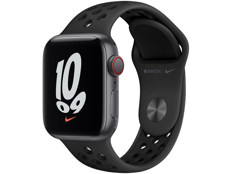 Apple Watch Nike SE 40mm GPS + Cellular - Caixa Prateada Alumínio